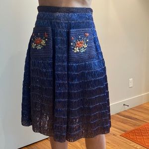 Rare blue grass skirt, vintage